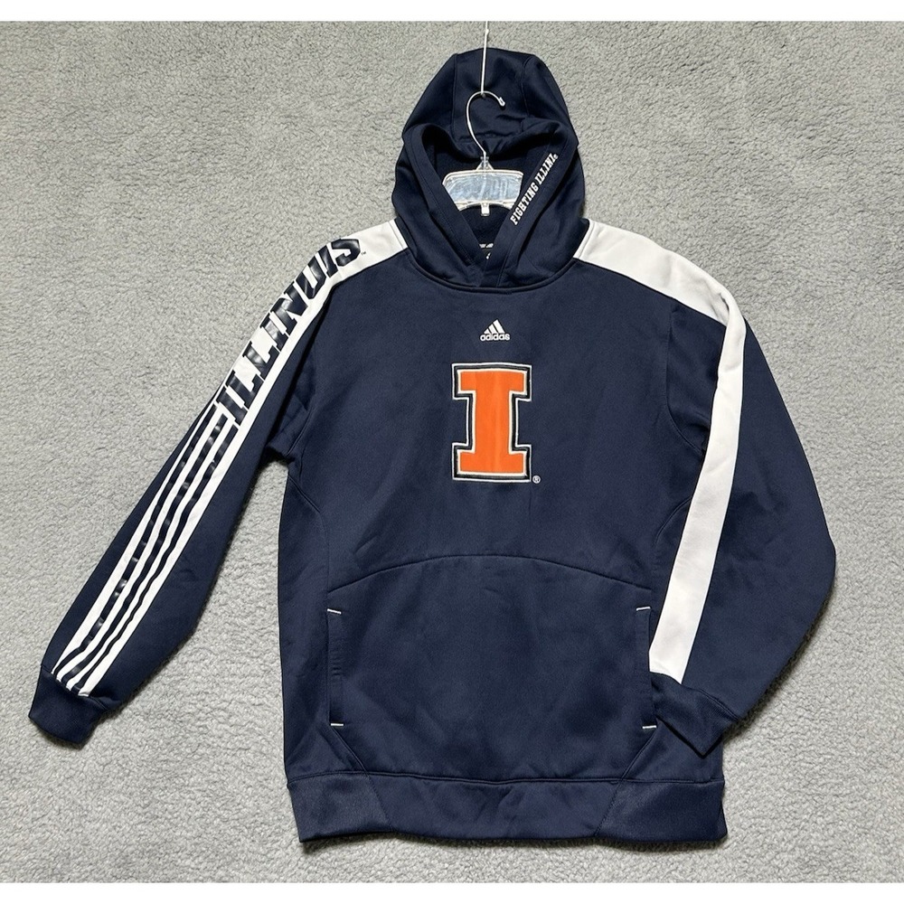 Nike Dri-Fit Hoodie Youth XL Mens M University of Illinois Fighting Illini